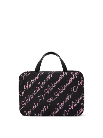 Косметичка Travel Hanging Toiletry Bag Black Candycane Script