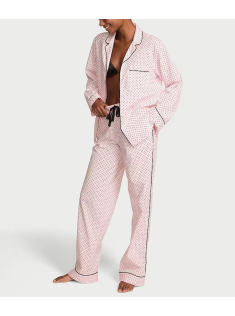 Піжама Angel Pink Small Dot Cotton Long Pyjama Set