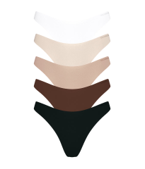 Набір трусиків 5-Pack Body by Victoria Flex Low-Rise Thong Panties Multi