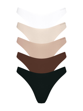 Набор трусиков 5-Pack Body by Victoria Flex Low-Rise Thong Panties Multi