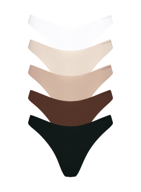 Набор трусиков 5-Pack Body by Victoria Flex Low-Rise Thong Panties Multi