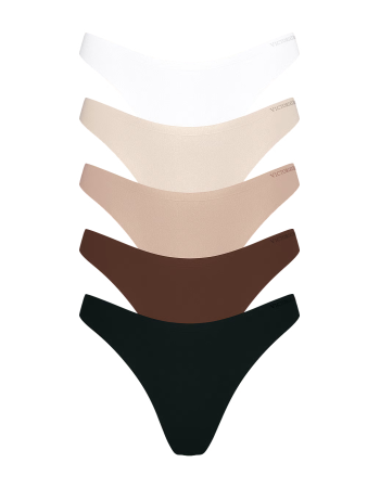 Набір трусиків 5-Pack Body by Victoria Flex Low-Rise Thong Panties Multi