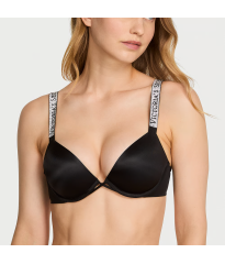 Комплект білизни Logo Shine Strap Push-Up Bra Set Black