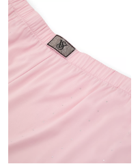 Сатинова піжама Satin Shine Stripe Long Pajama Set Pink