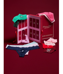 Адвент календар трусиків 12-Pack Thong Panties Holiday Advent Calendar