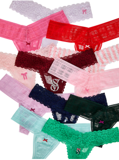 Адвент календар трусиків 12-Pack Thong Panties Holiday Advent Calendar