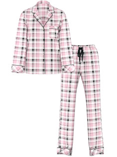 Пижама Flannel Long Pajama Set Gold Lurex Yd Plaid