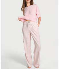 Піжама Flannel Short-Sleeve Long Tee-Jama Set Pretty Blossom