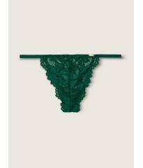 Трусики PINK Lace Green Thong V-string panty