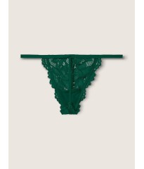 Трусики PINK Lace Green Thong V-string panty