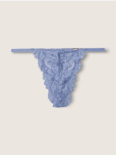 Трусики PINK Lace Blue Thong V-string panty