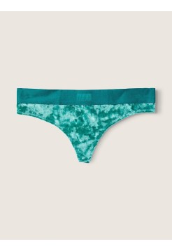 Трусики PINK Thong Panty Velvet Green