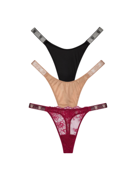 Набір трусиків Shine Strap Thong Panty Box Set Mix