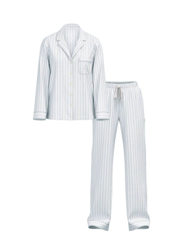 Піжама Flannel Long Pajama Set Soft Sky Stripes