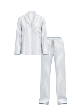 Пижама Flannel Long Pajama Set Soft Sky Stripes