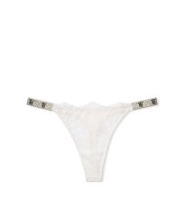 Трусики Shine Strap Lace Thong Panty Coconut White