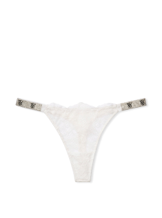 Трусики Shine Strap Lace Thong Panty Coconut White