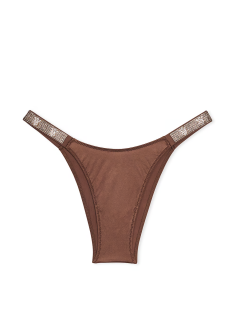 Трусики Shine Strap Brazillian Panty Mousse