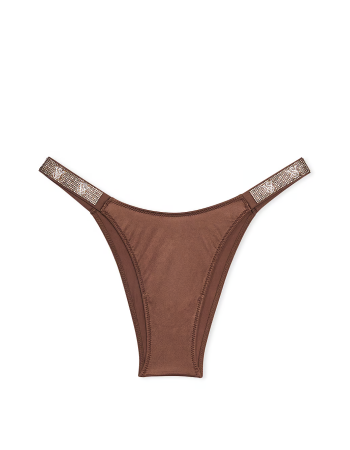 Трусики Shine Strap Brazillian Panty Mousse