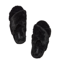 Домашні капці Faux Fur Slippers Pure Black