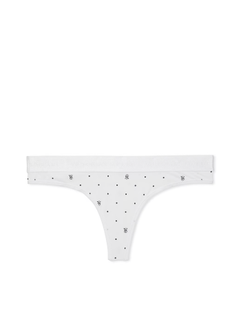 Трусики Logo Thong Panty White Logo Dots