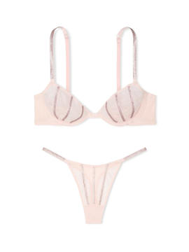Комплект білизни Very Sexy Sheer Shine Unlined Low-Cut Demi Bra set