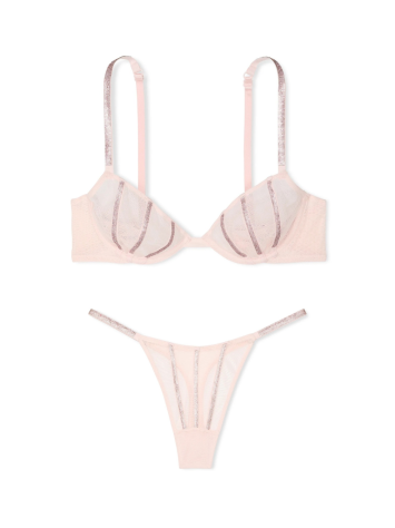Комплект білизни Very Sexy Sheer Shine Unlined Low-Cut Demi Bra set
