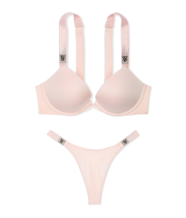 Комплект білизни Shine Strap Push-up Bra Set Angel Pink