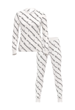 Піжама Thermal Long Pajama Set White Logo