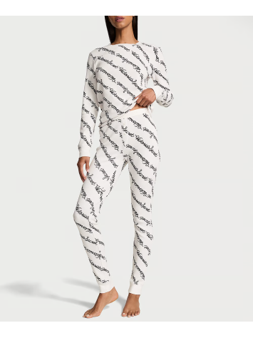 Пижама Thermal Long Pajama Set White Logo