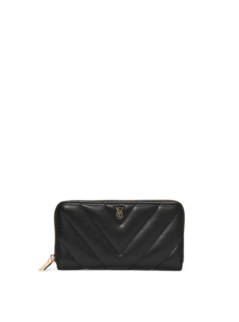 Кошелек Large Wallet with Zip Black