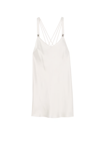 Пеньюар Scattered Shine Strap Satin Strappy-Back Slip White