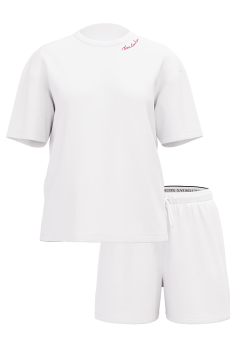 Піжама Cotton Short Pajama Set White