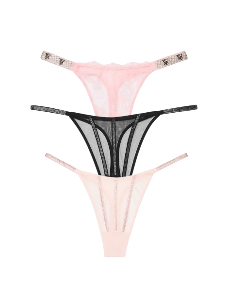 Набір трусиків Shine Strap Thong Panty Box Set Mix