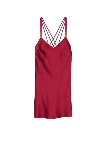 Пеньюар Scattered Shine Satin Strappy-Back Slip Red Lacquer