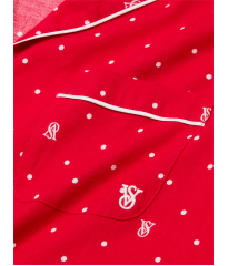 Піжама Flannel Long Pajama Set Lipstick Logo Dos