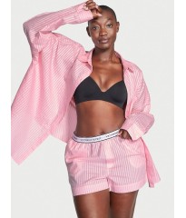 Піжама Cotton Logo Stripes PJ Set Long sleeve Pink stripes