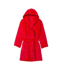 Халат Short Cozy Robe Hooded Red Logo