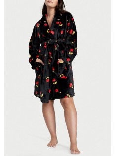 Плюшевий Халат Victoria's Secret Short Cozy Robe Cherry