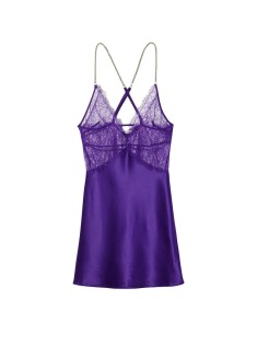 Пеньюар Victoria's Secret Shine Rope Strap Satin Slip Brilliant Purple