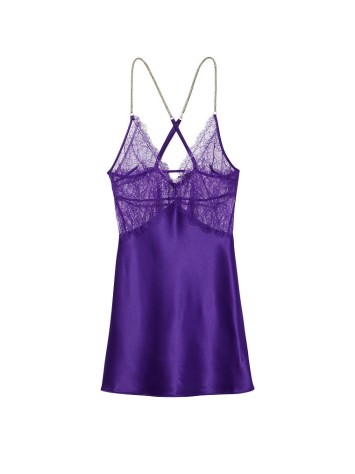 Пеньюар Victoria's Secret Shine Rope Strap Satin Slip Brilliant Purple
