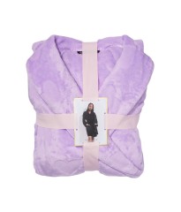 Плюшевый Халат Short Cozy Robe Petal Purple Plush Heart