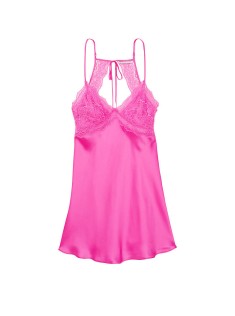 Пеньюар Lace Plunge Open-Back Slip Summer Pink