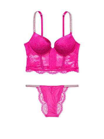 Комплект білизни Victoria's Secret Very Sexy Shine strap Balconette Summer pink