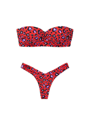 Купальник Victoria's Secret Red Leopard print