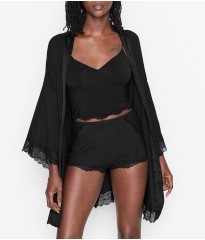 Піжама Stretch Modal Cropped Cami Set Black