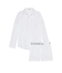 Піжама Cotton Stripes PJ Set Long sleeve White