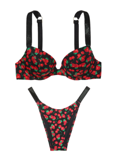 Купальник Top Shine Strap Sexy Tee Push-Up Bikini Mixed Berry