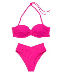Купальник Mix-and-Match Twist Bandeau Bikini Forever Pink