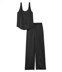 Пижама Tencel PJ Set Cami Long Black